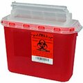 Ppi Plasti-Products 5.4 Qt. Sharps Container, For Use with BD Wall Cabinet, Red, Case of 20 143154